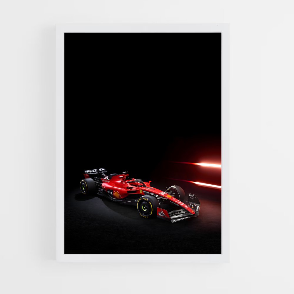 Poster Ferrari SF-23 Racer – affiche Voitures de Formule 1 (vue 3)